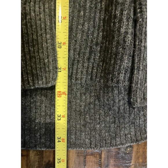 Athleta Cardigan Women’s Size XS Wool Cashmere Blend Open Front Black - Picture 8 of 8